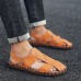 Men Summer Comfy Genuine Leather Two Way Wear Sandals Beach Shoes Slippers Men Summer Comfy Genuine Leather Two Way Wear Sandals Beach Shoes Slippers