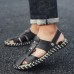 Men Summer Comfy Genuine Leather Two Way Wear Sandals Beach Shoes Slippers Men Summer Comfy Genuine Leather Two Way Wear Sandals Beach Shoes Slippers