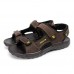 Men Soft Genuine Leather Seaside Beach Sandals Men Soft Genuine Leather Seaside Beach Sandals