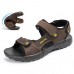 Men Soft Genuine Leather Seaside Beach Sandals Men Soft Genuine Leather Seaside Beach Sandals