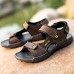 Men Soft Genuine Leather Seaside Beach Sandals Men Soft Genuine Leather Seaside Beach Sandals