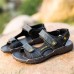 Men Soft Genuine Leather Seaside Beach Sandals Men Soft Genuine Leather Seaside Beach Sandals
