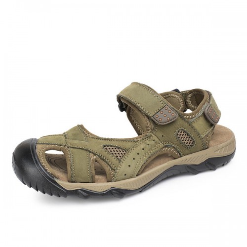 Mens Summer Beach Sandals Breathable Leather Shoes Magic stick Adjustment Shoes Mens Summer Beach Sandals Breathable Leather Shoes Magic stick Adjustment Shoes