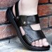 Men Soft Sole Genuine Leather Two Way Wear Sandals Beach Shoes Men Soft Sole Genuine Leather Two Way Wear Sandals Beach Shoes