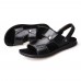 Men Soft Sole Genuine Leather Two Way Wear Sandals Beach Shoes Men Soft Sole Genuine Leather Two Way Wear Sandals Beach Shoes