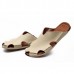 Men Handmade Hole Sandals Light Leather Cool Slippers Men Handmade Hole Sandals Light Leather Cool Slippers