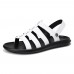 Men Breathable Leather Roman Sandals Two Way Wear Shoes Men Breathable Leather Roman Sandals Two Way Wear Shoes