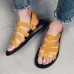 Men Breathable Leather Roman Sandals Two Way Wear Shoes Men Breathable Leather Roman Sandals Two Way Wear Shoes
