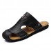 Men Casual Soft Anti Collision Toe Genuine Leather Sandals Men Casual Soft Anti Collision Toe Genuine Leather Sandals