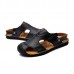 Men Casual Soft Anti Collision Toe Genuine Leather Sandals Men Casual Soft Anti Collision Toe Genuine Leather Sandals