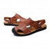 Men Casual Soft Anti Collision Toe Genuine Leather Sandals Men Casual Soft Anti Collision Toe Genuine Leather Sandals