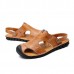 Men Casual Soft Anti Collision Toe Genuine Leather Sandals Men Casual Soft Anti Collision Toe Genuine Leather Sandals