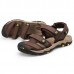 Large Size Men Comfy Genuine Leather Breathable Hook Loop Sandals Shoes Large Size Men Comfy Genuine Leather Breathable Hook Loop Sandals Shoes