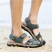 Large Size Men Comfy Genuine Leather Breathable Hook Loop Sandals Shoes Large Size Men Comfy Genuine Leather Breathable Hook Loop Sandals Shoes