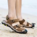 Large Size Men Comfy Genuine Leather Breathable Hook Loop Sandals Shoes Large Size Men Comfy Genuine Leather Breathable Hook Loop Sandals Shoes