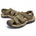 US Size 6.5-11 Men Genuine Leather Outdoor Flat Beach Sandals US Size 6.5-11 Men Genuine Leather Outdoor Flat Beach Sandals