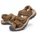 US Size 6.5-11 Men Genuine Leather Outdoor Flat Beach Sandals US Size 6.5-11 Men Genuine Leather Outdoor Flat Beach Sandals