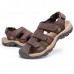 US Size 6.5-11 Men Genuine Leather Outdoor Flat Beach Sandals US Size 6.5-11 Men Genuine Leather Outdoor Flat Beach Sandals