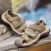 US Size 6.5-11 Men Genuine Leather Outdoor Flat Beach Sandals US Size 6.5-11 Men Genuine Leather Outdoor Flat Beach Sandals