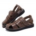 Men Comfy Genuine Leather Sandals Round Toe Sandals Open Toe Sandals Men Comfy Genuine Leather Sandals Round Toe Sandals Open Toe Sandals