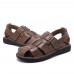 Men Comfy Genuine Leather Sandals Round Toe Sandals Open Toe Sandals Men Comfy Genuine Leather Sandals Round Toe Sandals Open Toe Sandals
