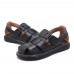 Men Comfy Genuine Leather Sandals Round Toe Sandals Open Toe Sandals Men Comfy Genuine Leather Sandals Round Toe Sandals Open Toe Sandals