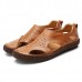Soft Shoes Men Casual Breathable Genuine Leather Hollow Outs Sandals Soft Shoes Men Casual Breathable Genuine Leather Hollow Outs Sandals