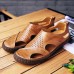 Soft Shoes Men Casual Breathable Genuine Leather Hollow Outs Sandals Soft Shoes Men Casual Breathable Genuine Leather Hollow Outs Sandals