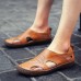 Soft Shoes Men Casual Breathable Genuine Leather Hollow Outs Sandals Soft Shoes Men Casual Breathable Genuine Leather Hollow Outs Sandals