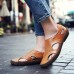 Soft Shoes Men Casual Breathable Genuine Leather Hollow Outs Sandals Soft Shoes Men Casual Breathable Genuine Leather Hollow Outs Sandals