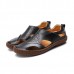 Soft Shoes Men Casual Breathable Genuine Leather Hollow Outs Sandals Soft Shoes Men Casual Breathable Genuine Leather Hollow Outs Sandals