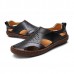 Soft Shoes Men Casual Breathable Genuine Leather Hollow Outs Sandals Soft Shoes Men Casual Breathable Genuine Leather Hollow Outs Sandals