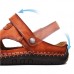 Menico Men Hand Stitching Hollow Out Leather Sandals Menico Men Hand Stitching Hollow Out Leather Sandals