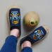 Men Comfy Breathable Flax Slippers Peking Opera Pattern Casual Breathable Loafers Men Comfy Breathable Flax Slippers Peking Opera Pattern Casual Breathable Loafers