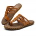 Men Casual PU Leather Clip Toe Slippers Beach Slipeprs Men Casual PU Leather Clip Toe Slippers Beach Slipeprs