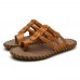 Men Casual PU Leather Clip Toe Slippers Beach Slipeprs Men Casual PU Leather Clip Toe Slippers Beach Slipeprs