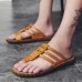 Men Casual PU Leather Clip Toe Slippers Beach Slipeprs Men Casual PU Leather Clip Toe Slippers Beach Slipeprs