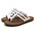 Men Casual PU Leather Clip Toe Slippers Beach Slipeprs Men Casual PU Leather Clip Toe Slippers Beach Slipeprs