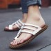 Men Casual PU Leather Clip Toe Slippers Beach Slipeprs Men Casual PU Leather Clip Toe Slippers Beach Slipeprs