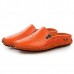Slipper Shoes Men Hollow Out Casual Sandals In Leather Slipper Shoes Men Hollow Out Casual Sandals In Leather