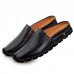 Slipper Shoes Men Hollow Out Casual Sandals In Leather Slipper Shoes Men Hollow Out Casual Sandals In Leather