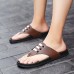 Men Comfy Soft Sole Breathable Clip Toe Slippers Beach Shoes Men Comfy Soft Sole Breathable Clip Toe Slippers Beach Shoes