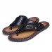 Men Soft Casual Genuine Leather Beach Clip Toe Slippers Men Soft Casual Genuine Leather Beach Clip Toe Slippers