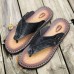 Men Soft Casual Genuine Leather Beach Clip Toe Slippers Men Soft Casual Genuine Leather Beach Clip Toe Slippers