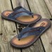 Men Soft Casual Genuine Leather Beach Clip Toe Slippers Men Soft Casual Genuine Leather Beach Clip Toe Slippers