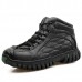 Men Soft Leather Wear Resistance Outsole Fur Lining Outdoor High Top Boots Men Soft Leather Wear Resistance Outsole Fur Lining Outdoor High Top Boots