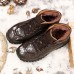 Men Soft Leather Wear Resistance Outsole Fur Lining Outdoor High Top Boots Men Soft Leather Wear Resistance Outsole Fur Lining Outdoor High Top Boots
