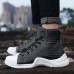 Men Casual Soft Fashion Line Stitching Ankle Boots Men Casual Soft Fashion Line Stitching Ankle Boots