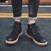 Men Casual Side Zipper Lace Up Ankle Boots Men Casual Side Zipper Lace Up Ankle Boots