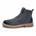 Men Casual Side Zipper Lace Up Ankle Boots Men Casual Side Zipper Lace Up Ankle Boots